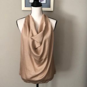 Sleeveless drape neck blouse by the Loft